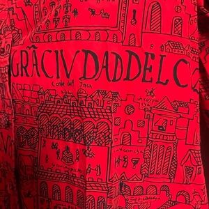 Vintage City Print Dress